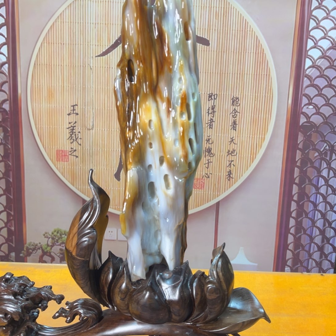 硅化玉（树化玉）未镶嵌摆件