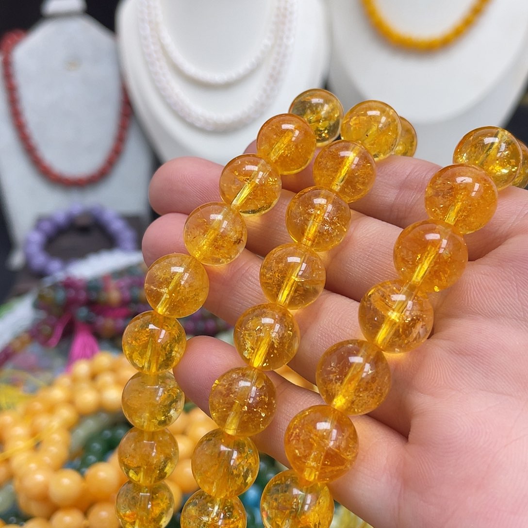 未镶嵌半成品玛瑙/玉髓5a黄水晶12‘