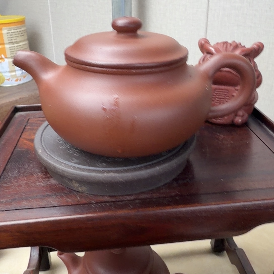 西***鳅仿古壶200cc紫泥壶