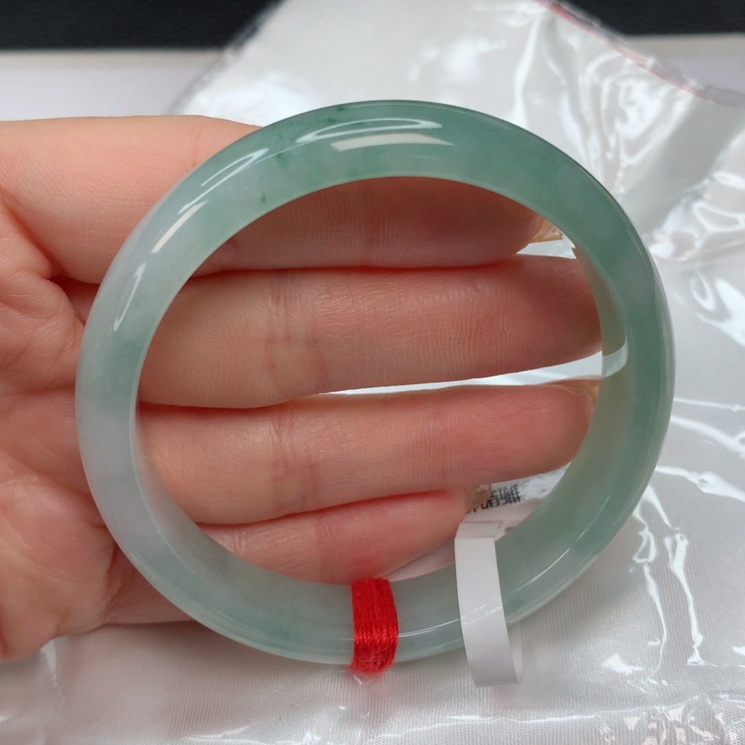 翡翠手镯未镶嵌54-55 湖水绿