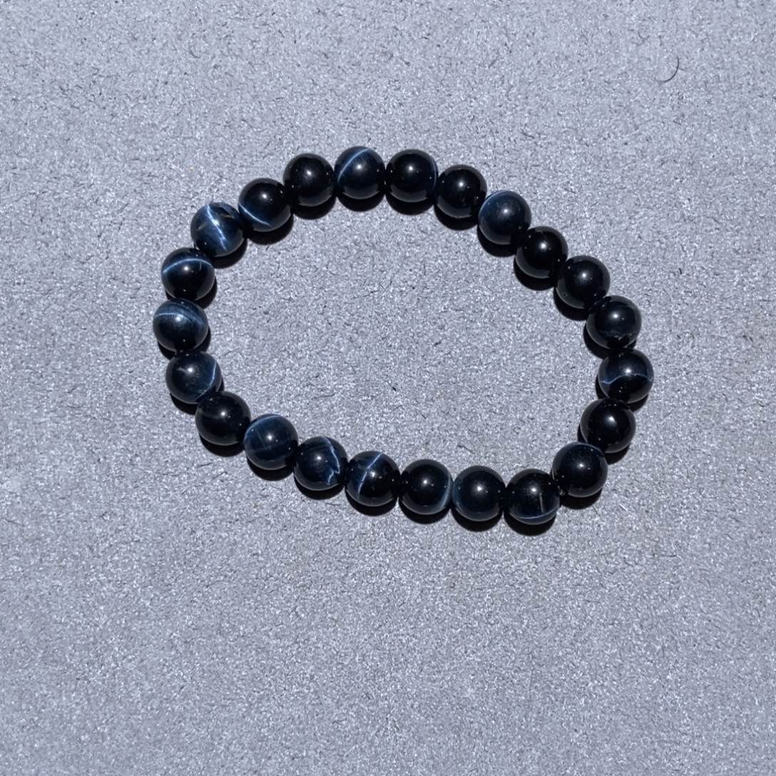 手链水晶未镶嵌蓝虎眼8m