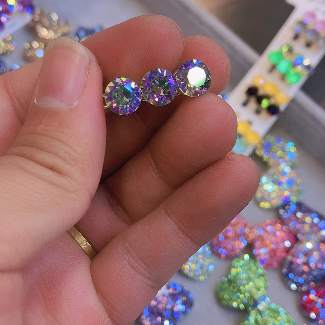 仿水晶铜合金三颗豆