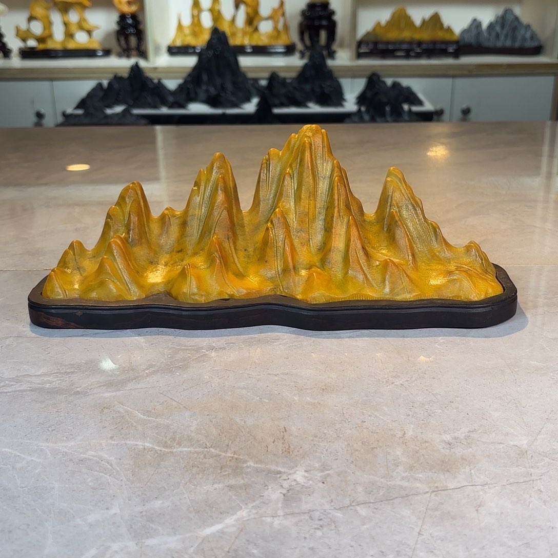 手***0陶灵璧石手工雕刻奇石摆件