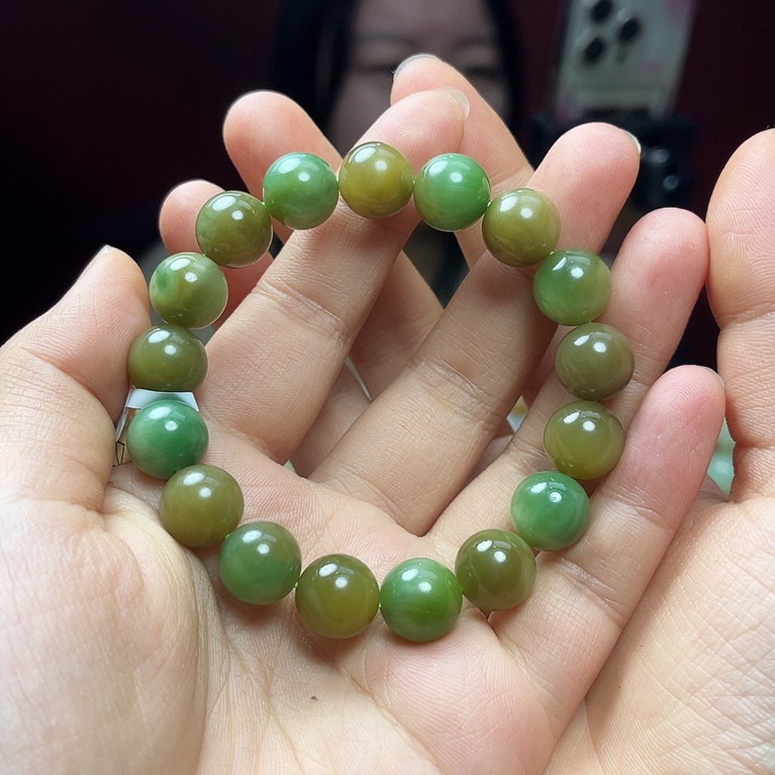 和田玉未镶嵌手链