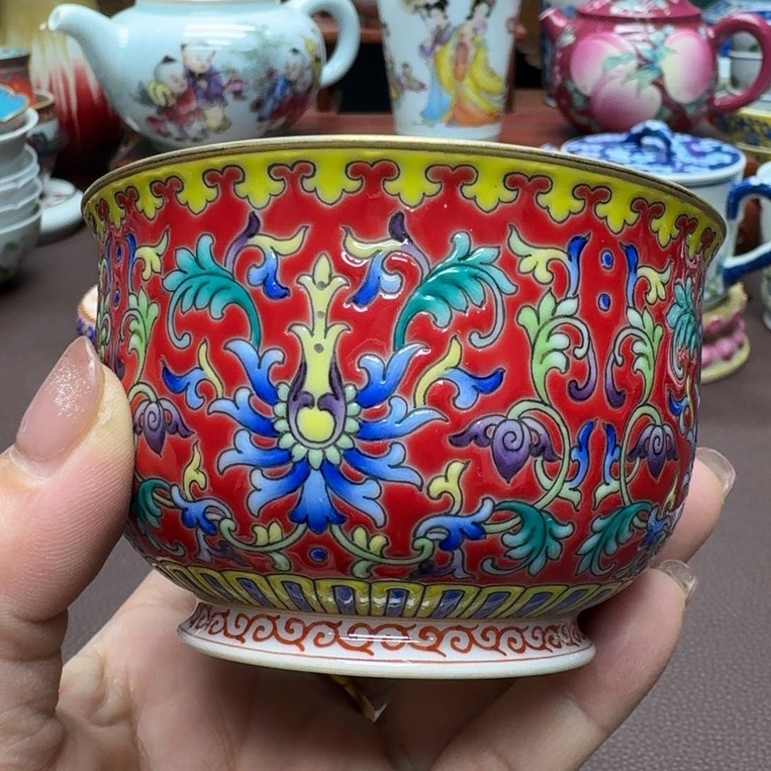 瓷片景德镇仿古手工制作精品展示