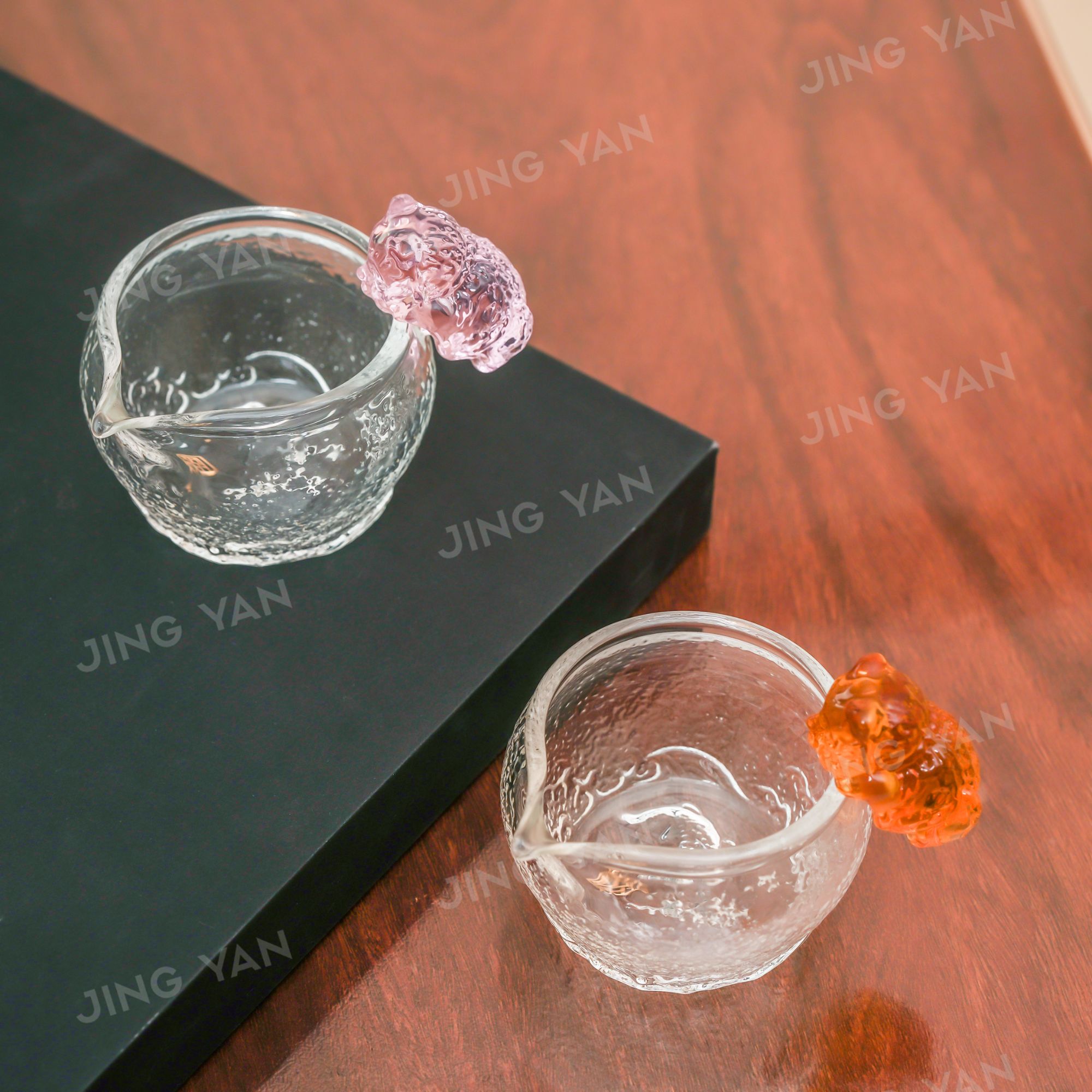 晶焱猫猫公杯纯手工公道杯超薄胎分茶高档创意简约防烫轻奢耐热茶