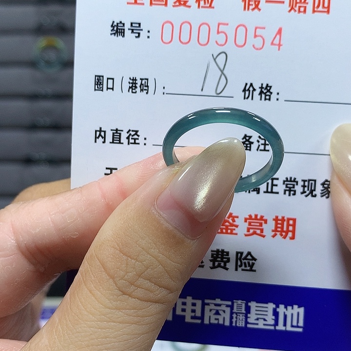 翡翠未镶嵌戒圈j 5054