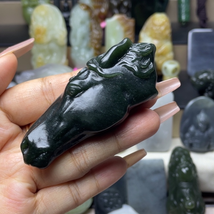 和田玉未镶嵌挂件