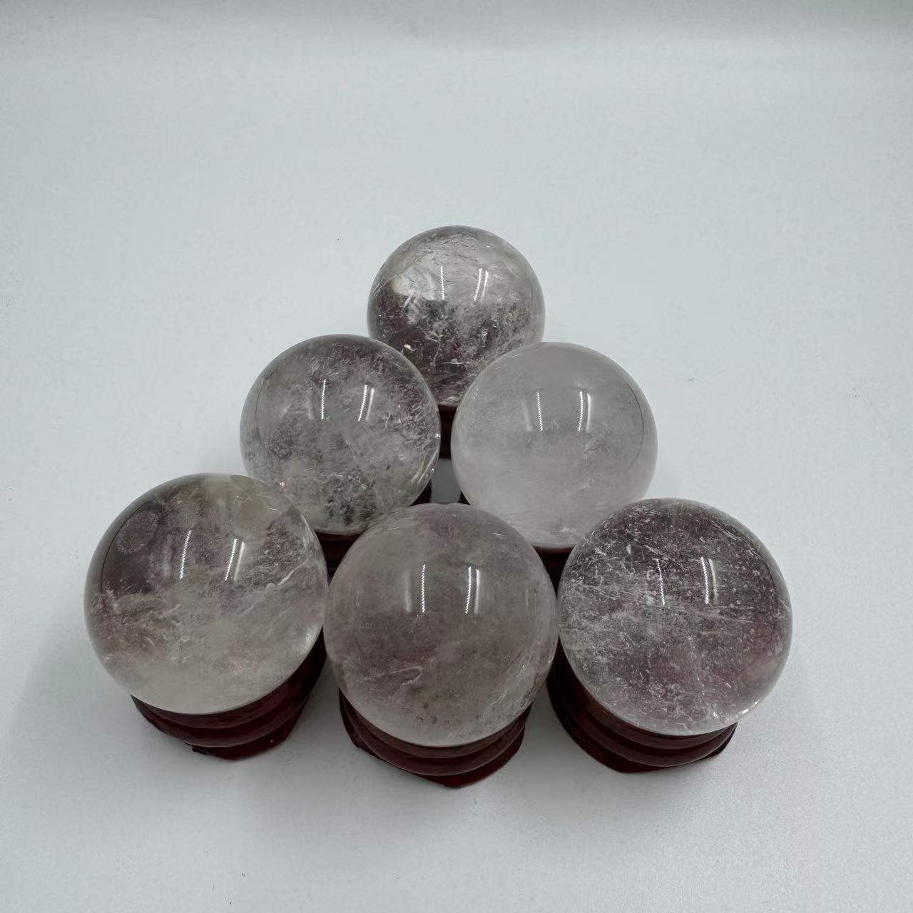 【云上水晶】 Z44  喜马拉雅水晶球 配底座   多样性发其一