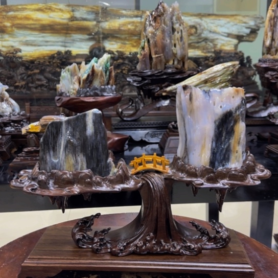 硅化玉摆件未镶嵌