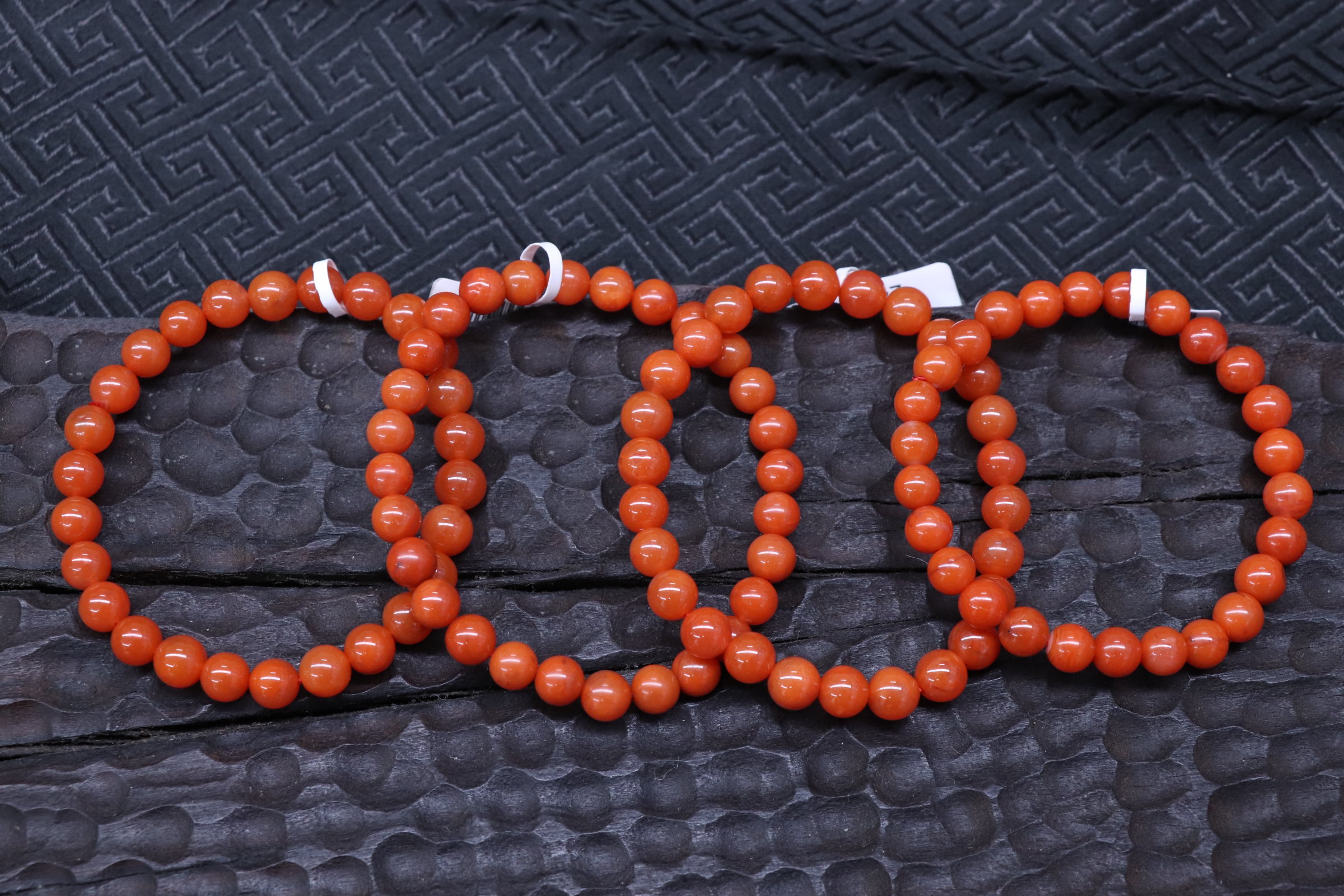 原矿无优化南红保山冷水河单圈6mm左右多样性发一串颜色随机发