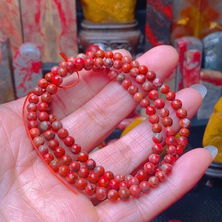 鸡血石鸡血石项链