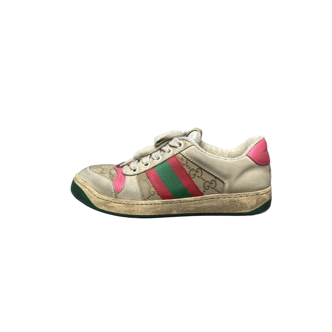 95新 GUCCI/古驰 34.5码  粉尾脏脏鞋  re9210