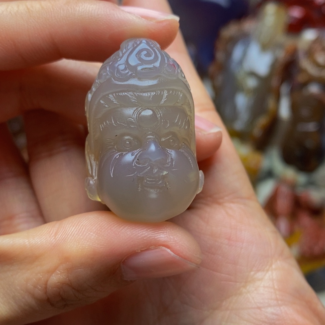 玛瑙/玉髓手把件未镶嵌