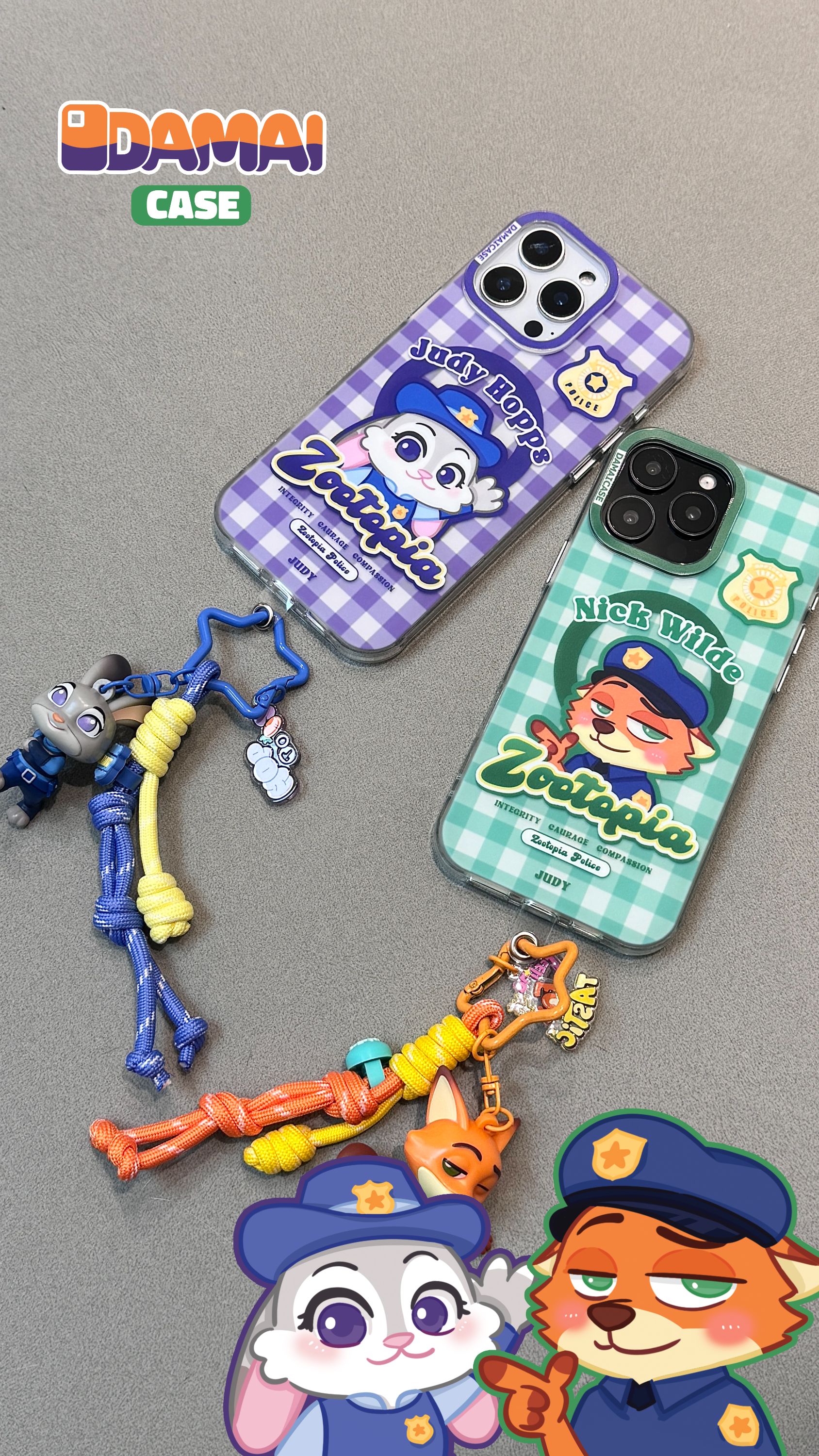 【DAMAI】原创卡通imd双层可爱风设计款保护磁吸苹果手机壳