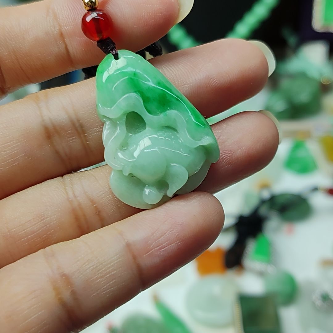 翡翠未镶嵌颈饰缅甸翡翠5