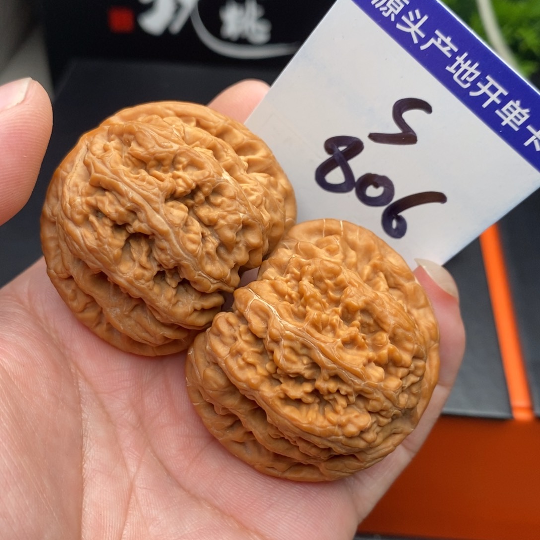 文玩核桃把件粗筋45