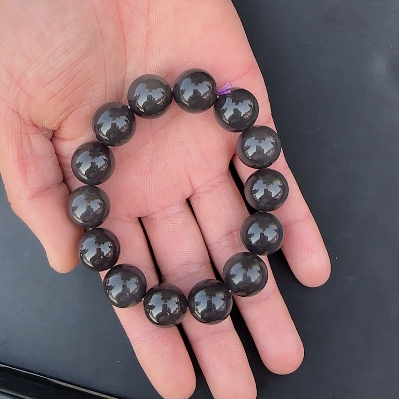 【闪购商品】和田玉手串未镶嵌dw紫手串