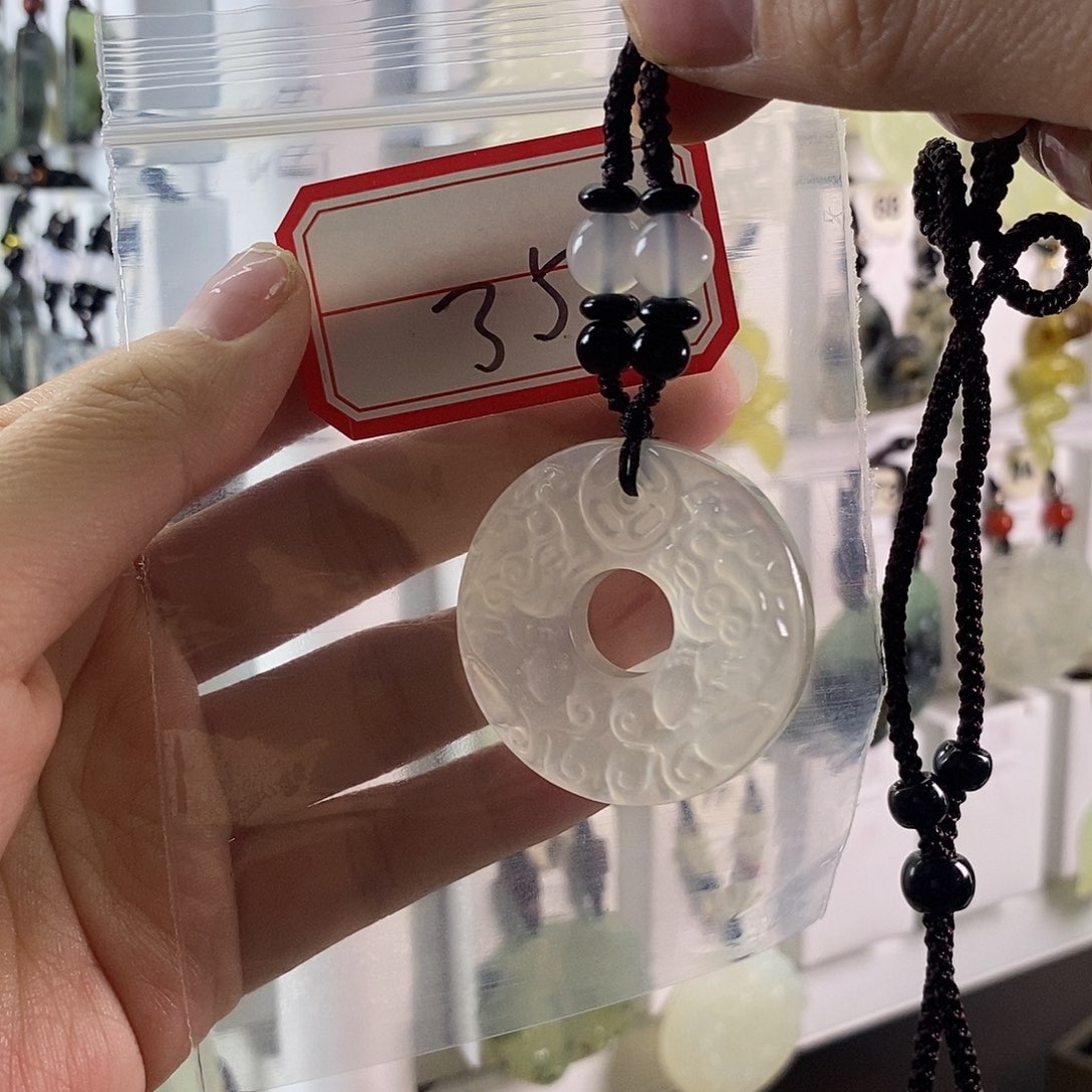 蛇纹石玉颈饰未镶嵌汐*35