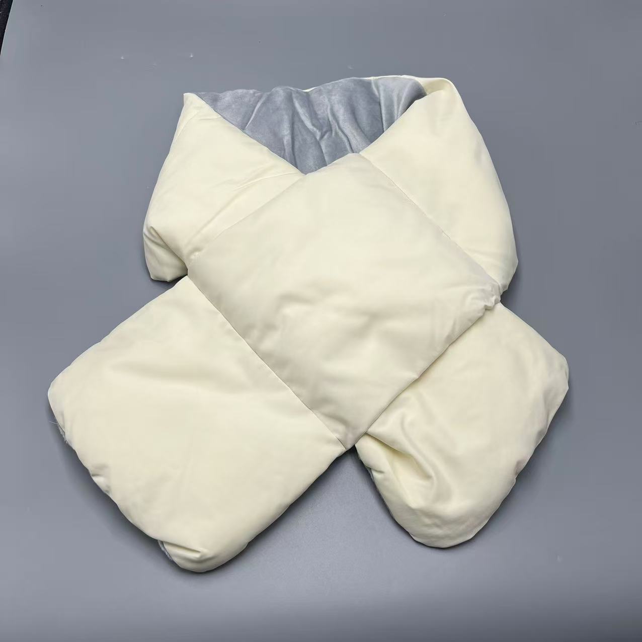 K251861 加厚保暖交叉围脖围巾 长度120cm