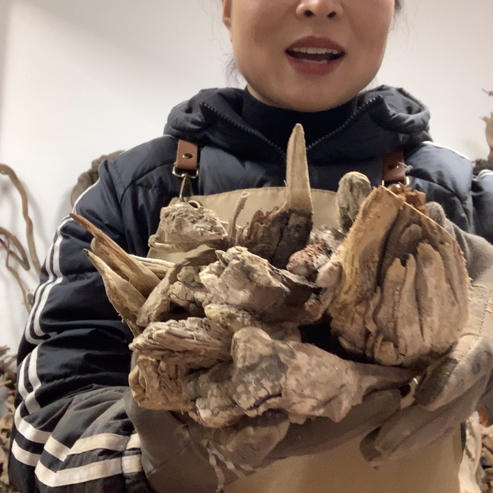 晨***木太行崖柏毛料板根