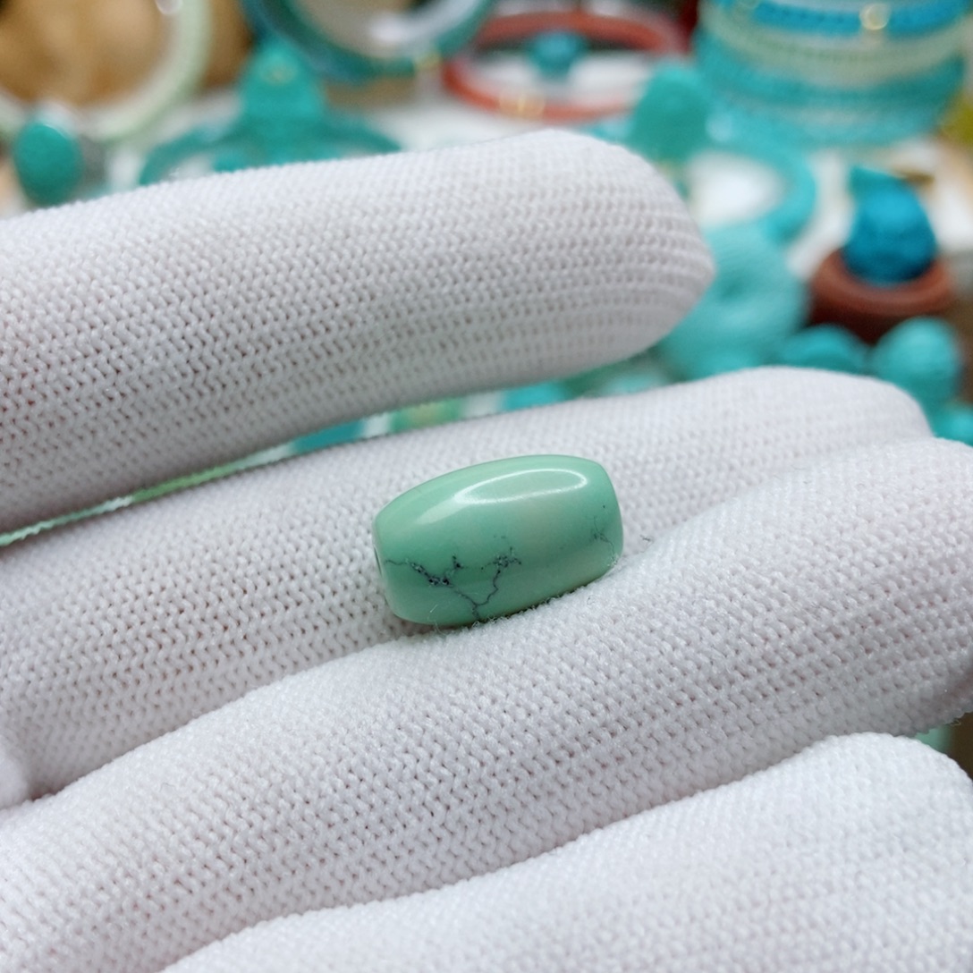 绿松石未镶嵌桶珠