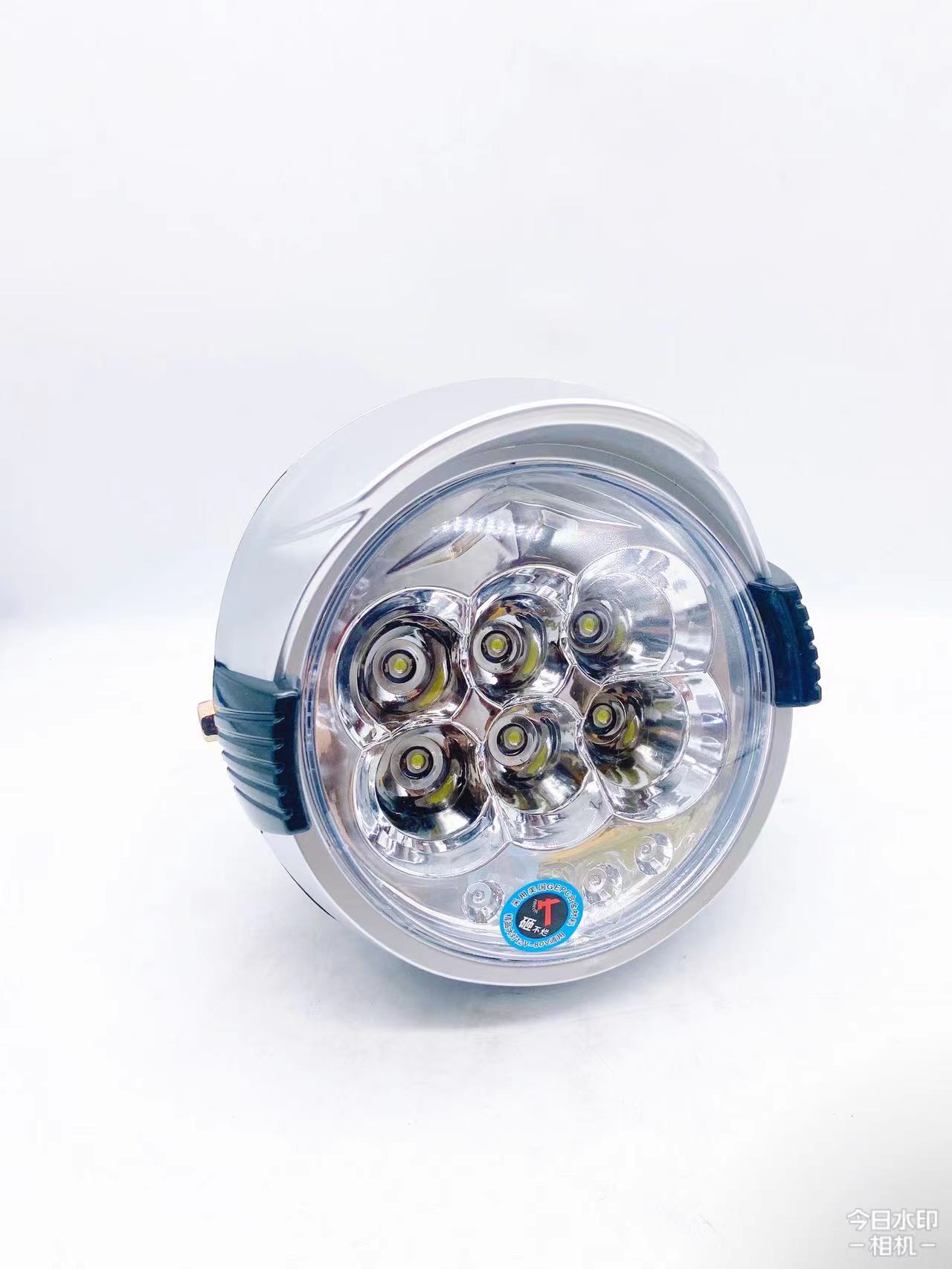 摩托车电动车三轮车大灯12V-84V通用反光杯款高亮型LED大灯