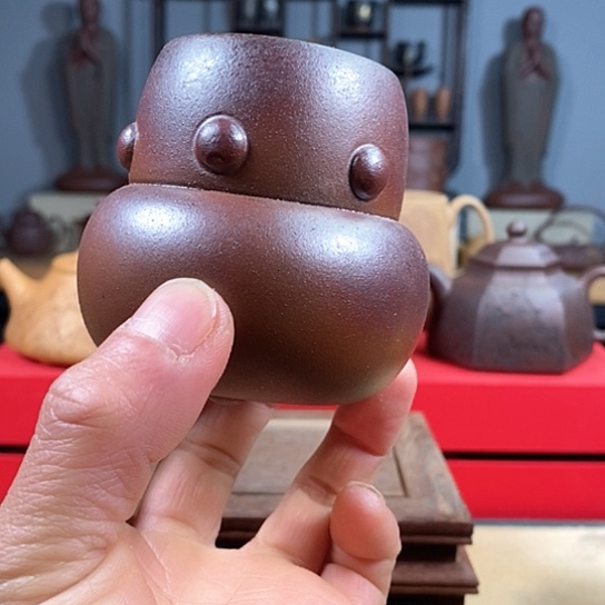 紫砂茶杯紫砂柴烧杯