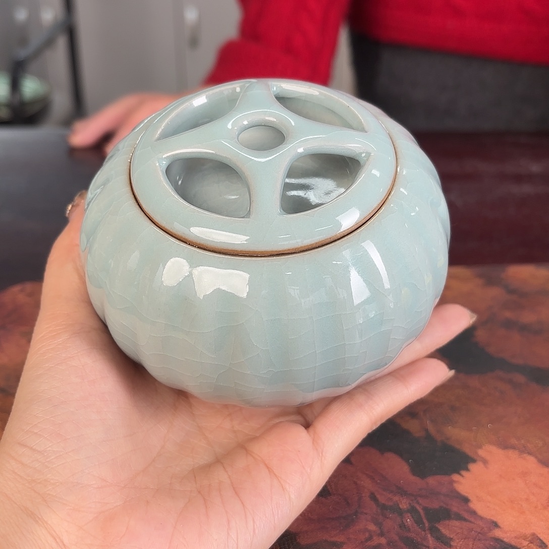 龙泉云间青瓷小米茶器