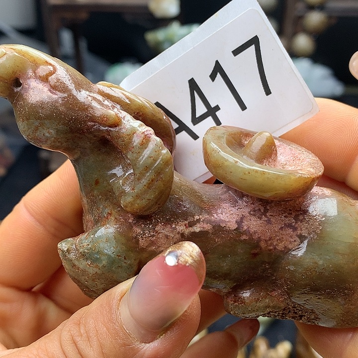 和田玉未镶嵌车挂