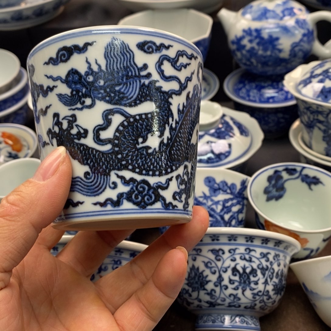 景德镇柴窑微瑕主人杯