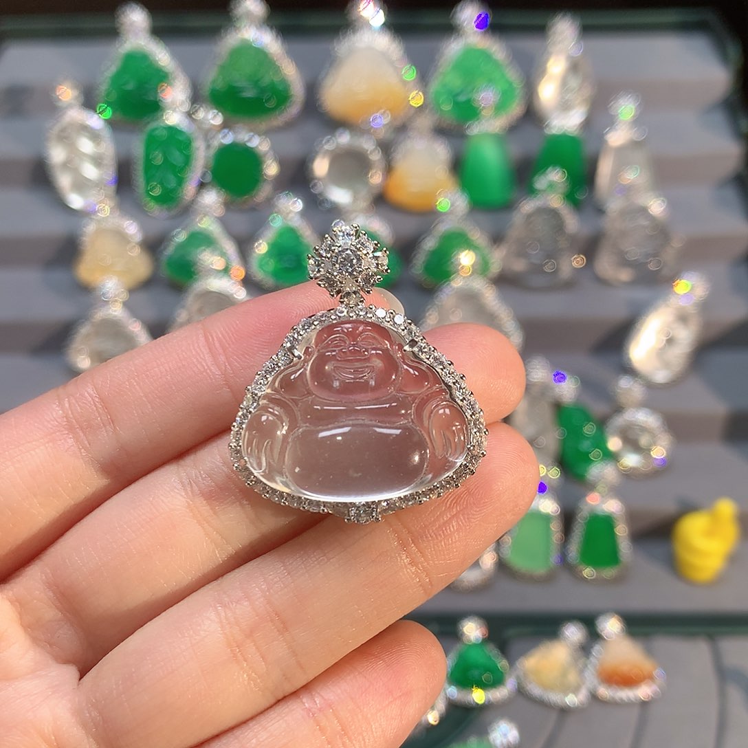 石英质玉颈饰银S925镶嵌