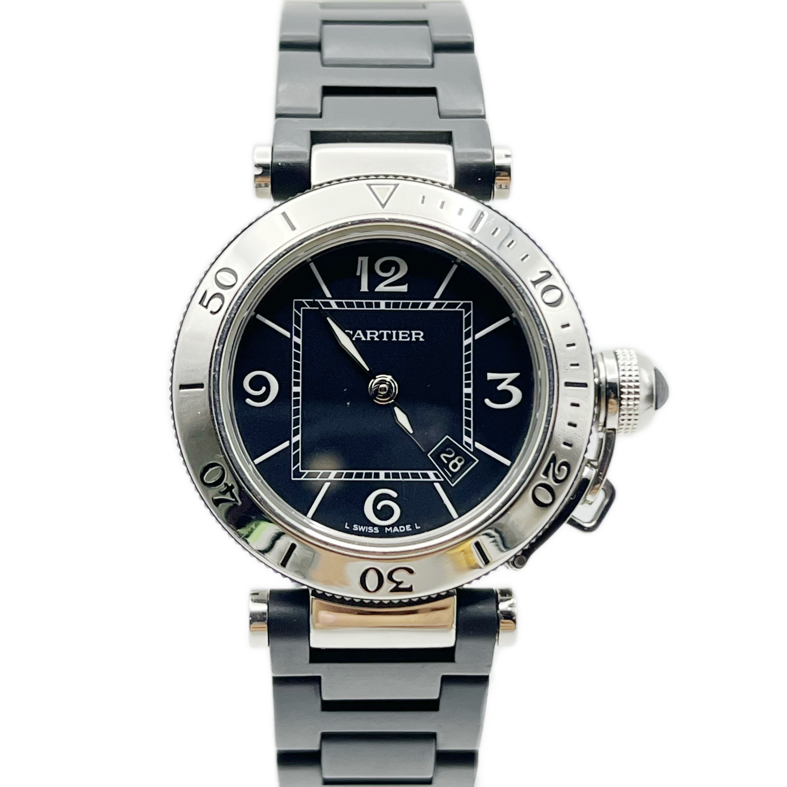 95新 Cartier/卡地亚 帕莎系列/表径32.5mm/石英