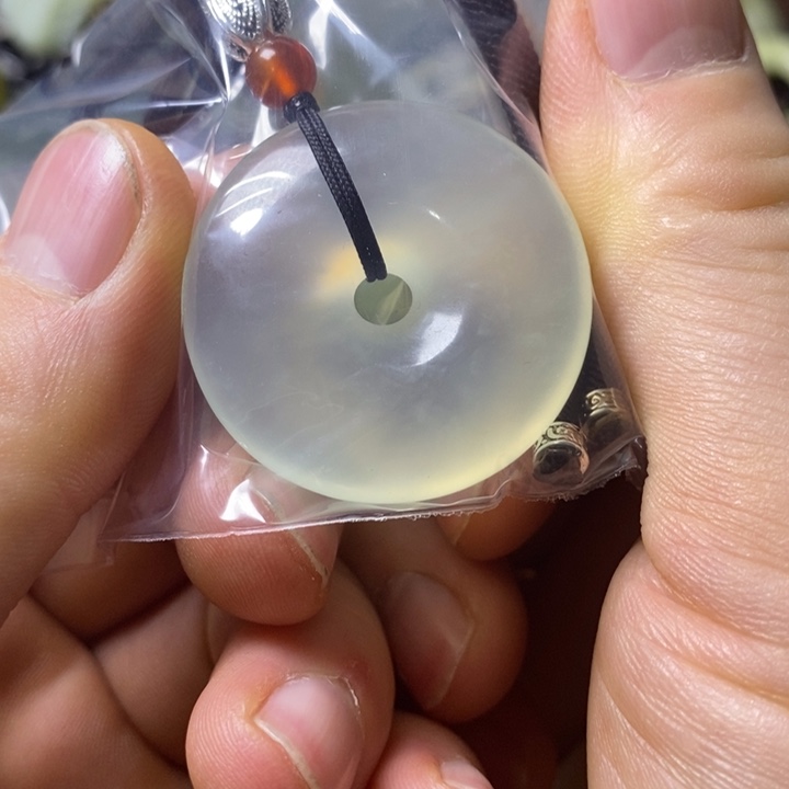 岫玉岫玉挂件未镶嵌风*