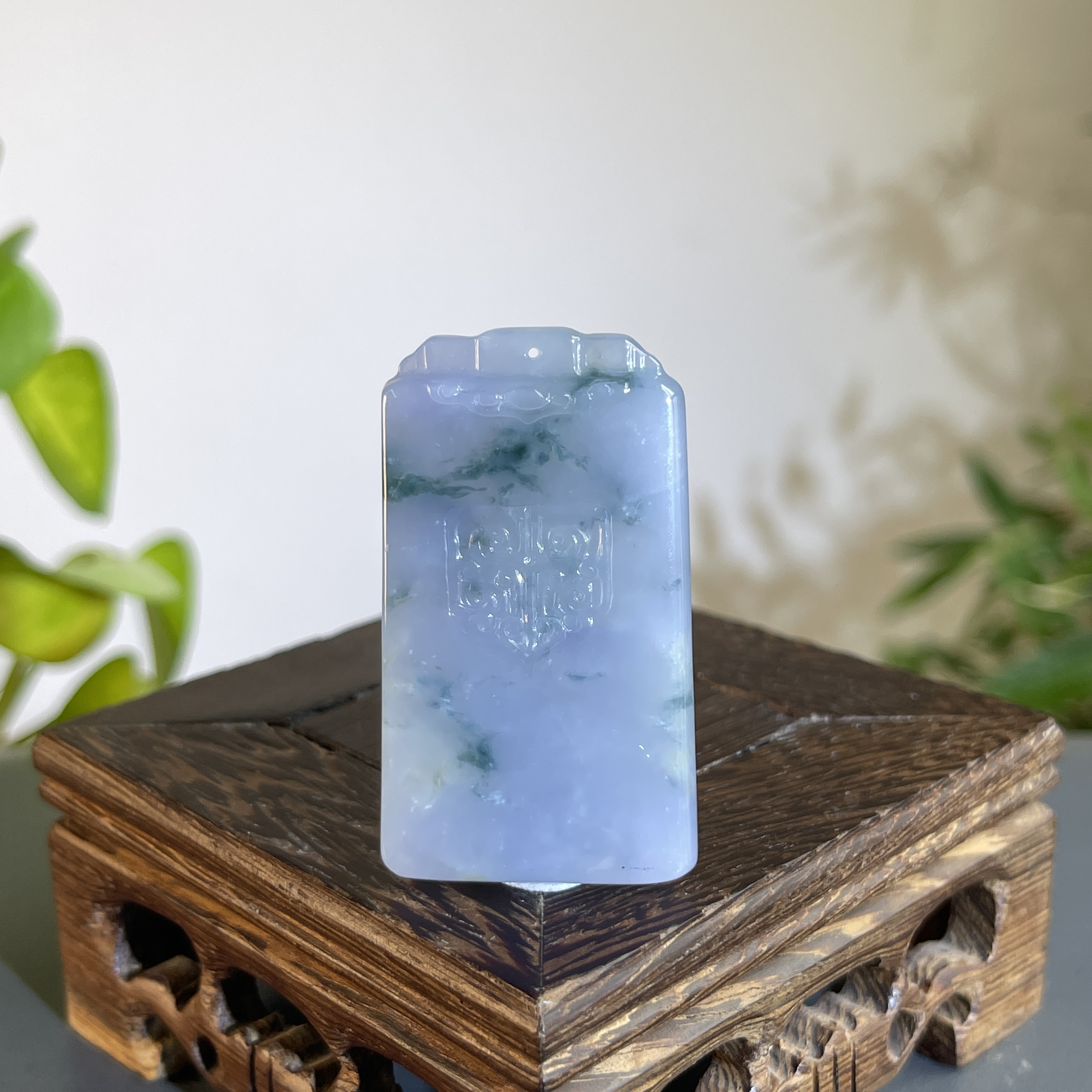 JTA14-134 天然缅甸翡翠A货 仿古牌