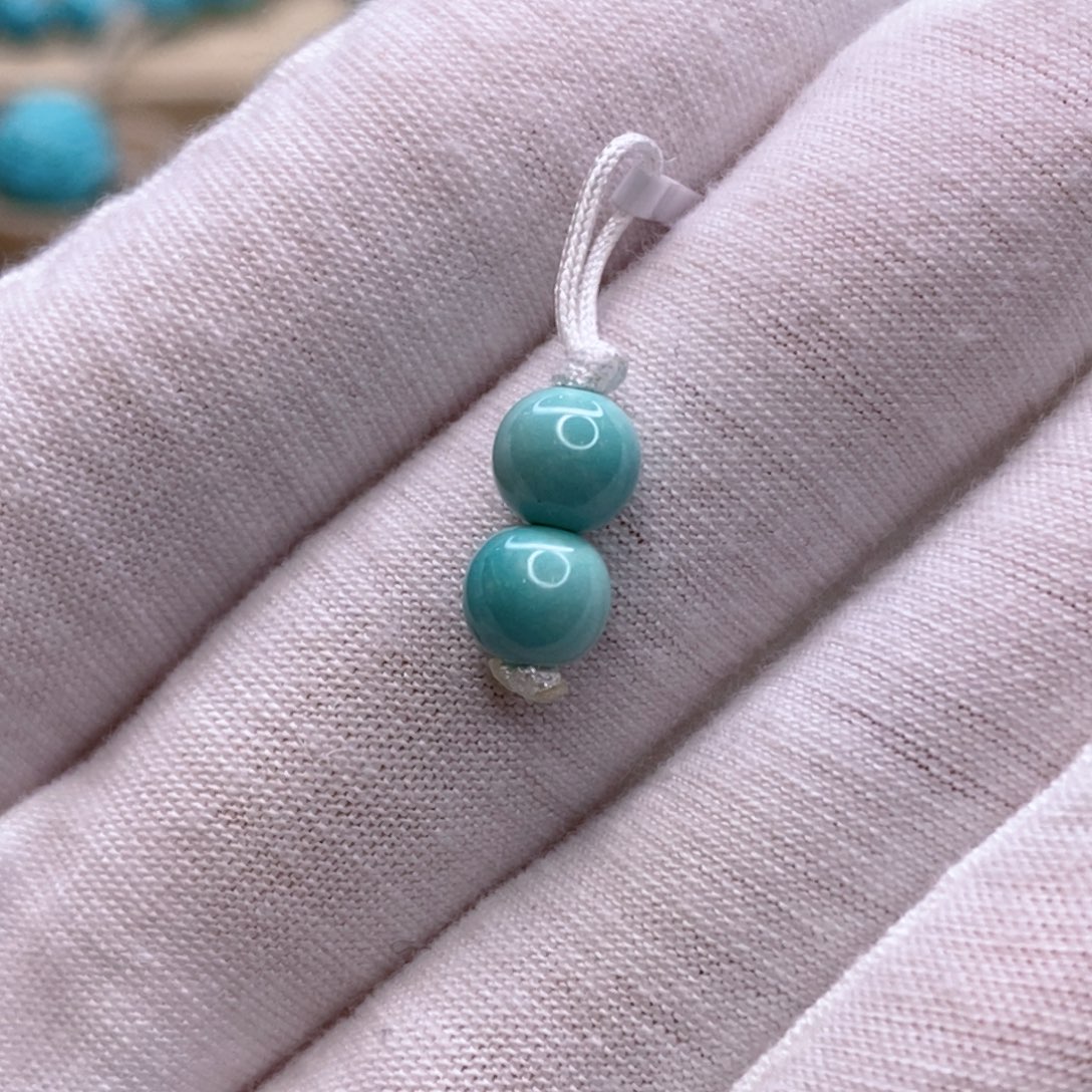 绿松石未镶嵌珠宝奇石6.4mm