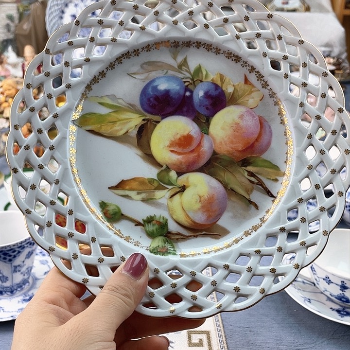 中古欧瓷瓷器小房子