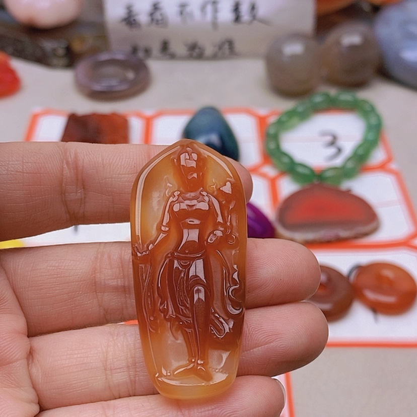 【闪购商品】未镶嵌玛瑙/玉髓珠宝半成品胸****飛