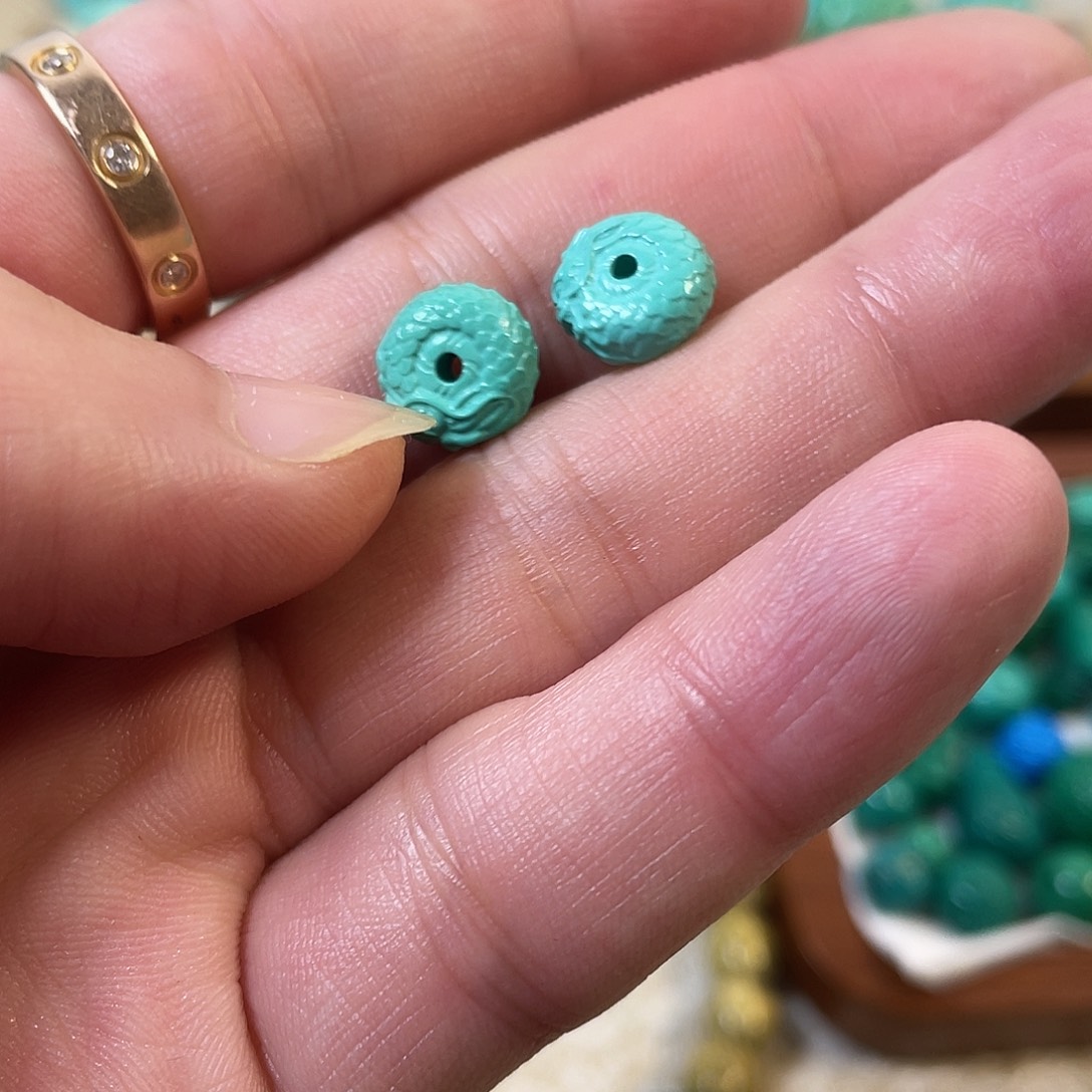 手工雕刻配饰配珠尺寸10