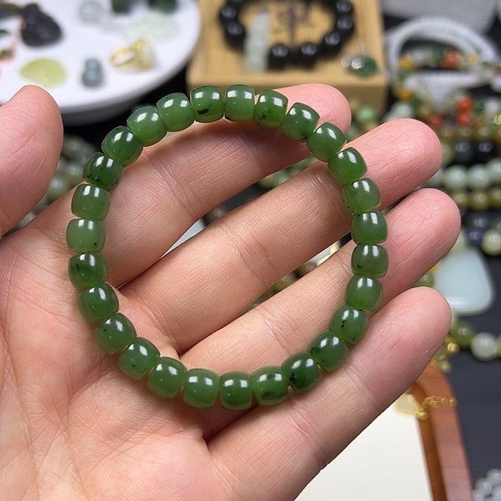 和田玉未镶嵌手链