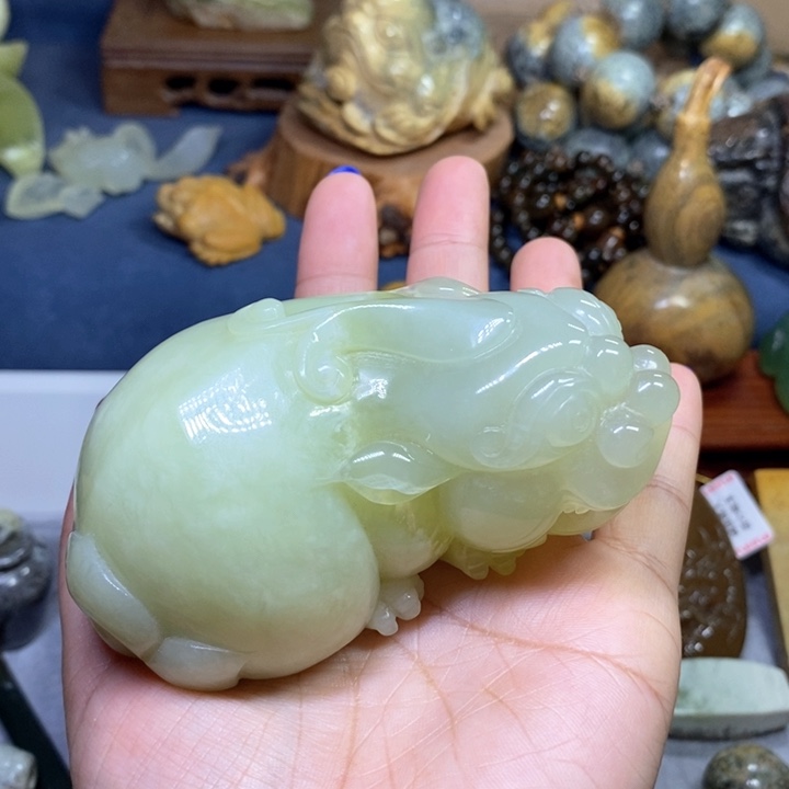 蛇纹石玉岫玉小摆未镶嵌