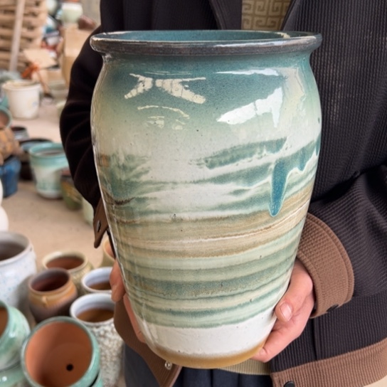 紫砂花盆高31口20————-