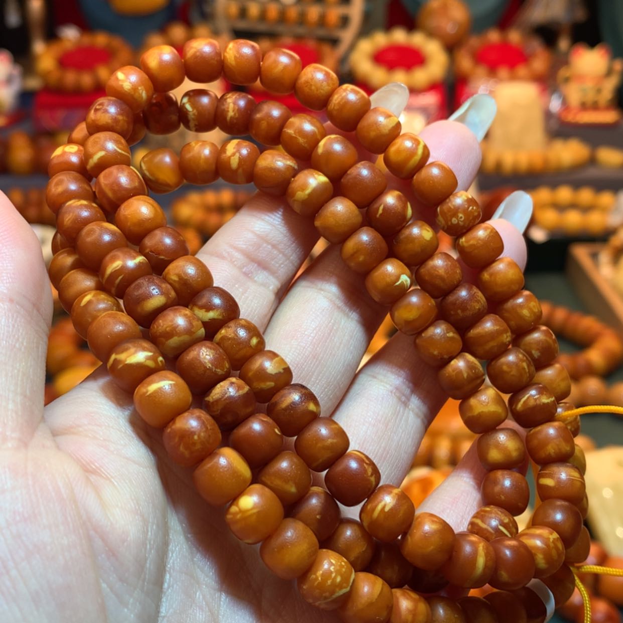 【闪购商品】蜜蜡手链未镶嵌蜜蜡手链