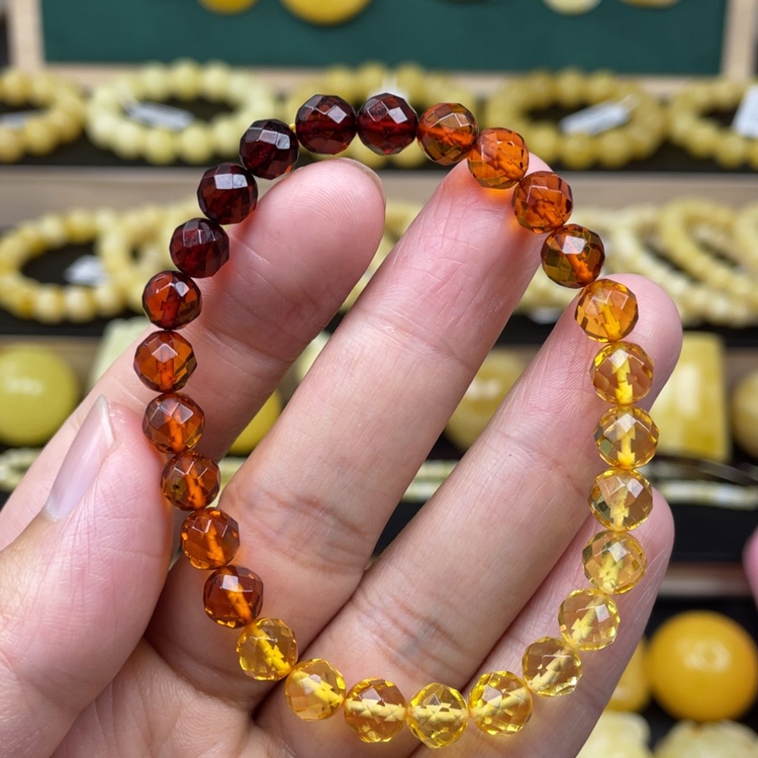 琥珀裸石未镶嵌琥珀蜜蜡