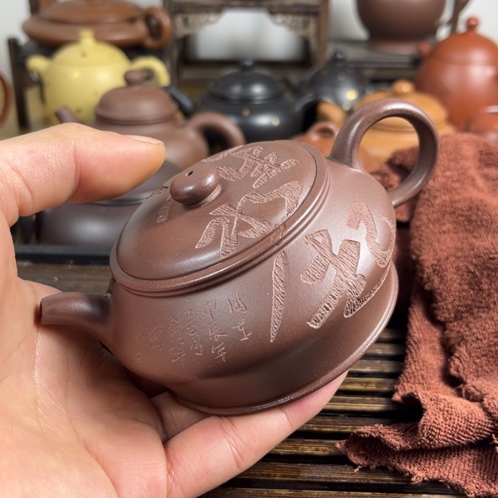 紫砂茶壶原矿紫砂半手工制作