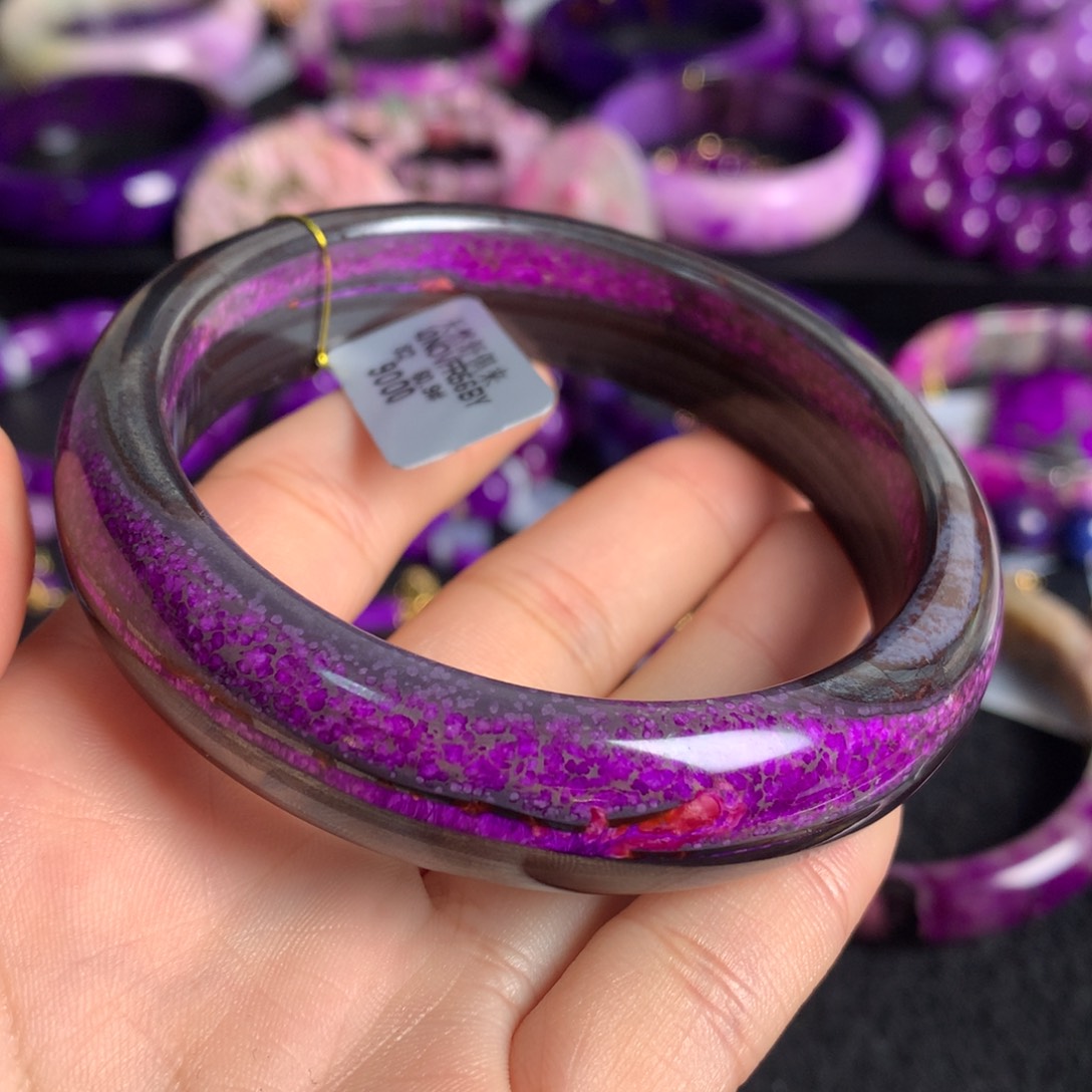 苏纪石（舒俱来）未镶嵌红丝绒手镯60+圈