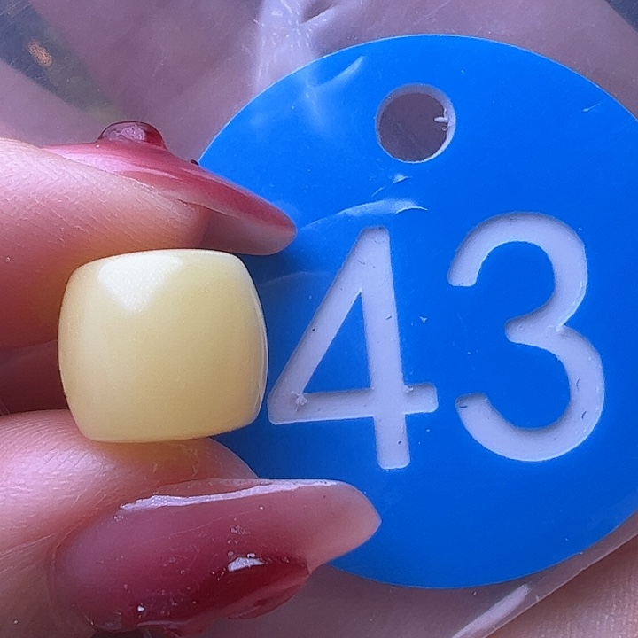 蜜蜡裸石未镶嵌微瑕 11mm 直切