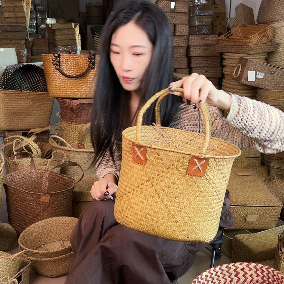 草编草编包/草编收纳盒微瑕疵
