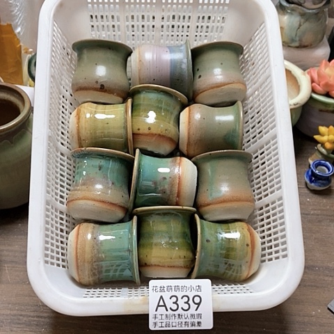 紫砂花盆339微瑕品口径3.5左右