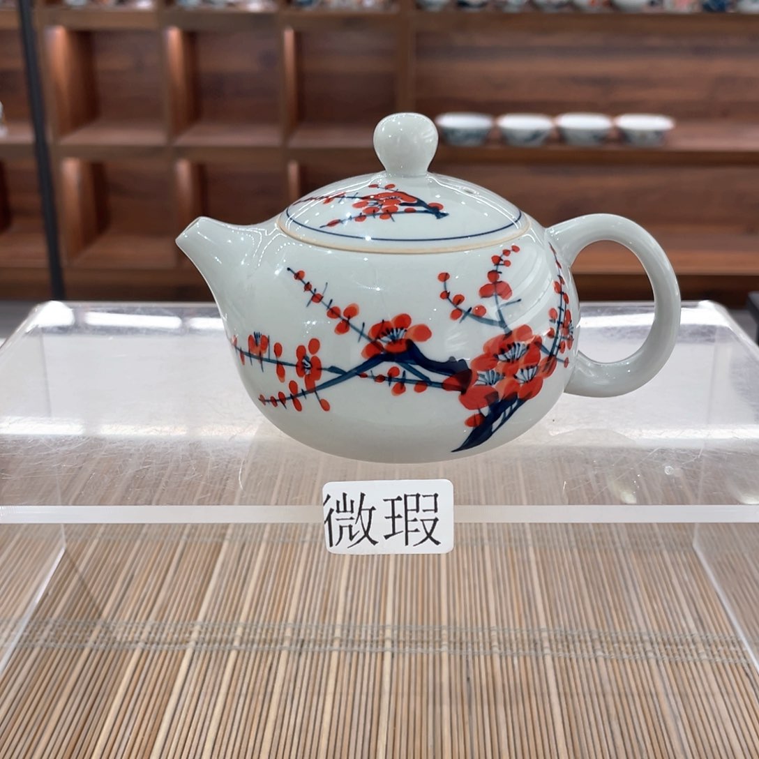 微瑕釉下彩纯手绘